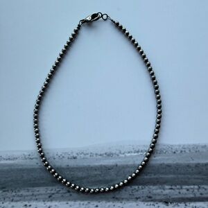 14” 4mm Navajo Pearl Necklace